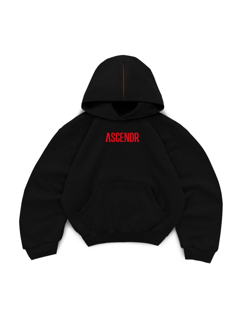 Unit A09 Signal Hoodie Red Underline Front